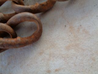 9 feet Rusty Vintage Twist Link Chain Steampunk industrial barn find hanger 5