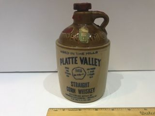 Vintage Mccormick Platte Valley Straight Corn Whiskey Jug Pint (empty)