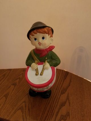Vintage Wind Up Music Box Holland Or Dutch Little Drummer Boy,  Rare And Unique