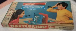 Vintage 1967 Battleship Board Game Navel War Milton Bradley 4730 Complete