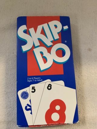 Vtg Skip - Bo Card Game From The Makers Of Uno 1989 Complete No.  1050