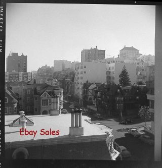 Fr - X Vintage Photo Negative - San Francisco Buildings 1950s
