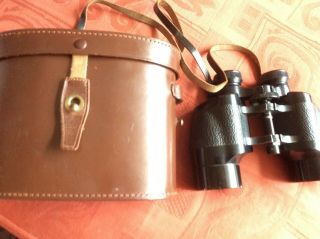 Vintage British - Made Ross Solaross 9 X 35 Binoculars & Case Serial No.  36793