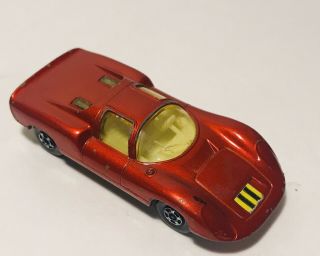 Vintage 1970 Lesney Matchbox Superfast Porsche 910 Red Race Car 1:64 Diecast