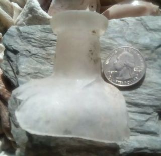 Beach/sea Glass Vintage Bottle Neck Piece