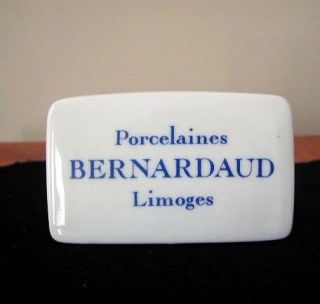 Vintage Bernardaud Porcelaines Limoges France Collector Or Dealer Sign Real
