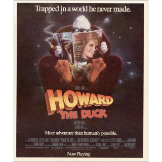 1986 Howard The Duck Promo: Trapped In A World Vintage Print Ad