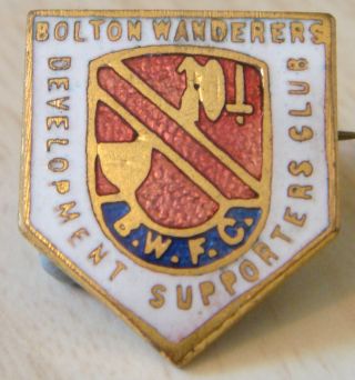 Bolton Wanderers Vintage Development Supporters Club Badge Maker Vaughtons B 
