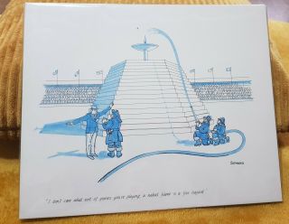 Vintage Terence Dalley (somers) 1976 Montreal Olympics Cartoon