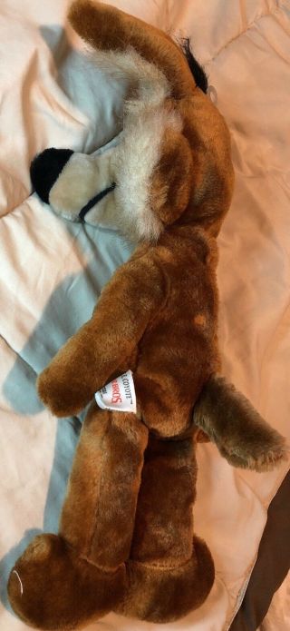 WARNER BROS vintage WILE.  E.  COYOTE 18 inch PLUSH 1657 from MIGHTY STAR 1990 5