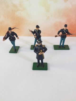 Vintage Elite Command Ulysses S.  Grant - 4 Diecast Soldier " Collectors Series "