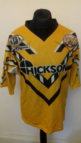 Castleford Tigers Shirt Vintage Ellgren Hickson Large? See Measurements And Des