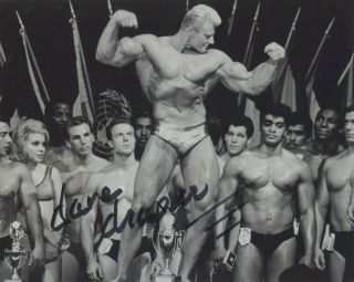 Signed Vintage Bodybuilding Photo Of Dave Draper Mr Universe (b)