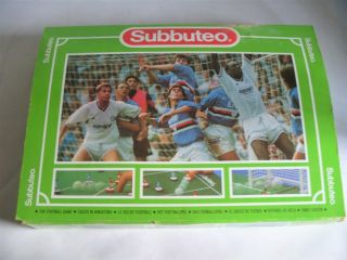 Vintage Subbuteo Football Set Spares Including 6 Part Teams And Accessories