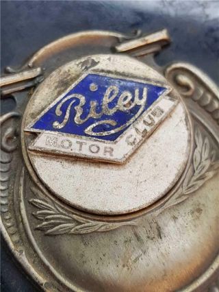 Vintage " Riley Motor Club " Rally Plaque Shield Award