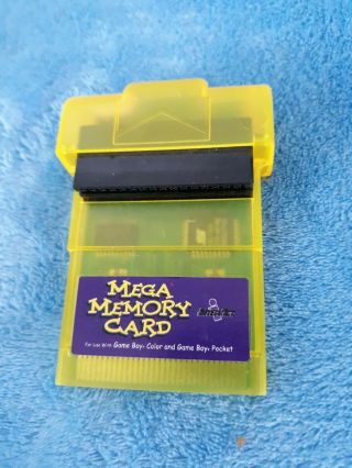 Vintage Interact Mega Memory Card Game Boy Color & Game Boy Pocket Yellow