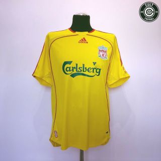 Liverpool Vintage Adidas Away Football Shirt Jersey 2006/07 (m) Gerrard Era