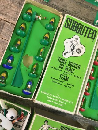 Vintage Subbuteo Accessories To Include Teams,  Goals & Corner Takers. 3