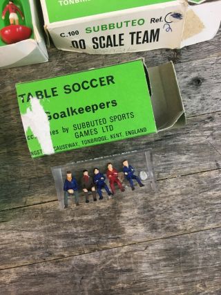 Vintage Subbuteo Accessories To Include Teams,  Goals & Corner Takers. 5