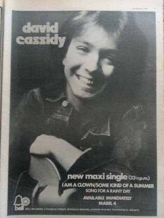 4 JIMMY & DONNY OSMOND VINTAGE MAGAZINES 1972 - 73.  DAVID CASSIDY,  NME,  DISC,  RM 5