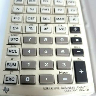 Vtg.  Texas Instruments Ti Ba Ii Executive Business Analyst Calculator