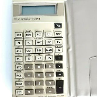 Vtg.  Texas Instruments TI BA II Executive Business Analyst Calculator 2