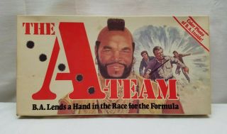 Vintage Board Game Complete The A - Team 1984 B.  A.  Lends A Hand Mr.  T Complete 80s