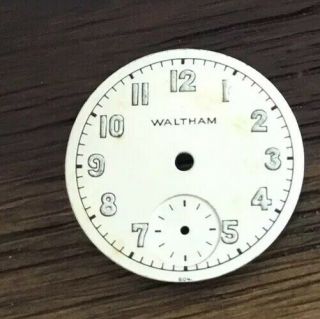 6/0 Ww2 Vintage Waltham Military Dial