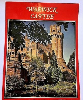 Warwicks Castle England Tourist Guide 1972 Book Booklet 11.  5 " X 9 " Vintage / Vgc