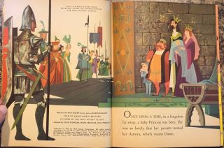Vintage 1957 A Little Golden Book Walt Disney ' s Sleeping Beauty Cond. 4