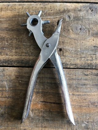 Vintage C.  S.  Osborne Rotating Leather Hole Punch Tool 5