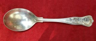 Vintage Us Navy Intl Silver Co King Pattern Silver Plated Soup Spoon