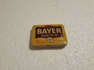 Vintage Bayer Aspirin Advertising Medicine Tin