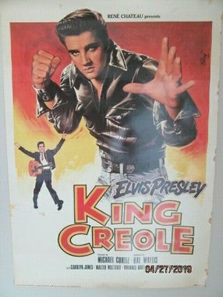 King Creole Vintage 1986 Elvis Presley Movie Poster 20 X 38 Inch