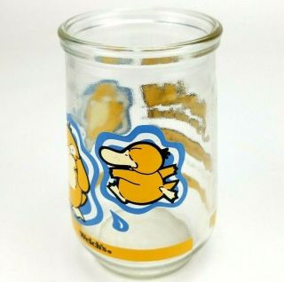 Vintage 1999 Pokemon 54 Psyduck Welch ' s Jelly Glass Jar 4