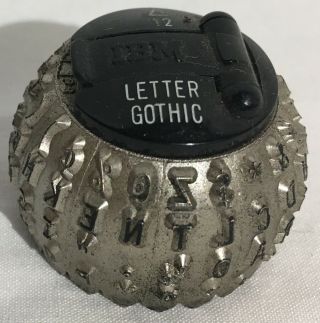 Vintage Ibm Selectric I & Ii 12 Pitch Letter Gothic Font Ball Print Element Part