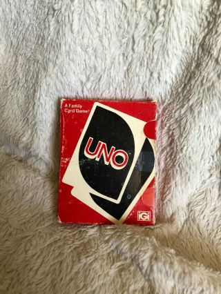 1978 Vintage Uno Family Card Game Fast Paced Party Fun Complete All 108 Cards