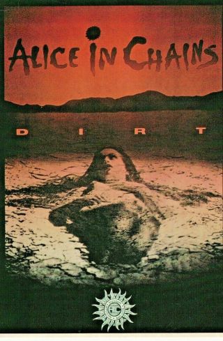 Alice In Chains - Dirt,  Real Vintage Postcard.  Int.