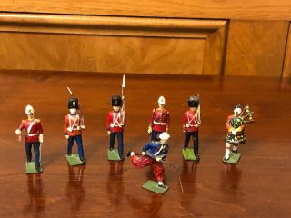 Vintage Britains And Assorted Lead Metal Soldiers Made In England