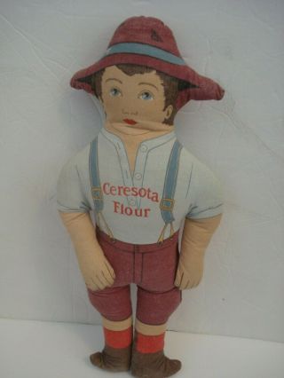 Vintage Ceresota Flour Boy Cloth Advertising Doll 1972
