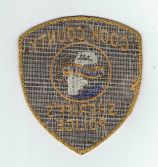 VINTAGE COOK COUNTY,  ILLINOIS SHERIFF ' S POLICE (EMBROIDERED ON WOOL/FELT) patch 2