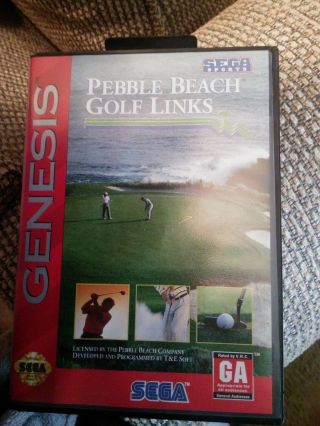 Pebble Beach Golf Links For Sega Genesis Vintage And Case