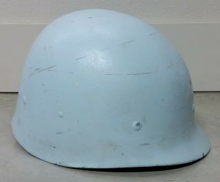 Vintage Us Military M1 Helmet Liner - Painted White