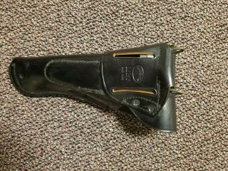 vintage u.  s.  leather pistol holster MRT 1963 solid bucheimer 2