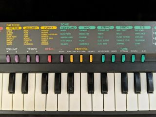 Vintage Radio Shack Concertmate 380 Portable Electronic Piano Keyboard 2