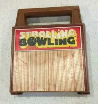 Vintage Tomy Strolling Bowling Game w/ Bowling Ball wind - up toy 3