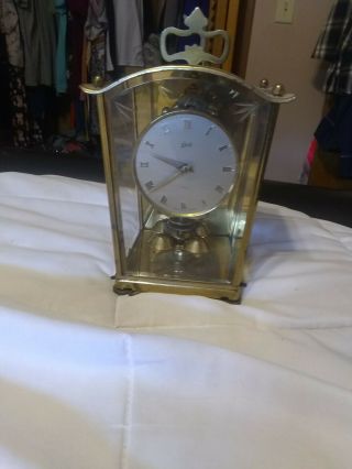 Vintage German Schatz 400 Day Carriage Anniversary Mantle Clock