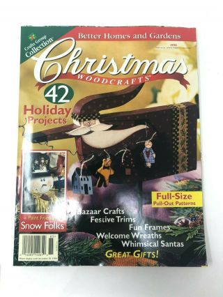 Better Homes And Gardens Christmas Woodcrafts Dec 1998 Vintage Back Issue
