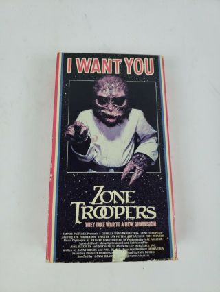 Zone Troopers Vhs Vintage Horror Sci - Fi