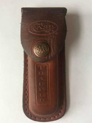 Leather Knife Sheath - W.  G.  Cage & Sons Trapper - Vintage/used 5 "